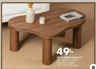 TABLE BASSE SCARLETT