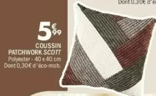 Coussin Patchwork Scott