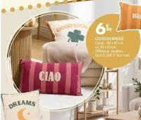 Coussin brodé