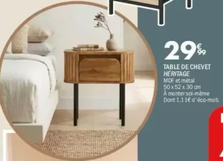 Table de chevet Héritage
