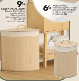 PANIER À LINGE 48 L STEMY