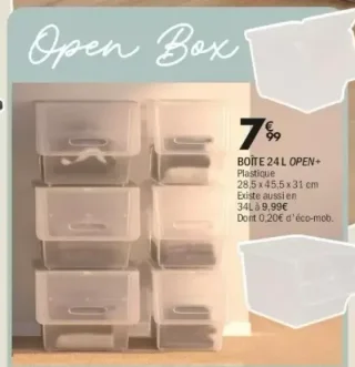 Boîte 24 L Open+