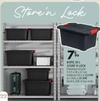 Boîte 30 L Store'N Lock