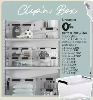 Boîte 2L Clip'N Box
