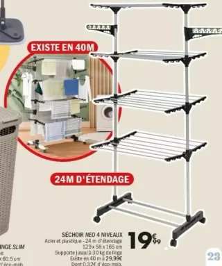SÉCHOIR NEO 4 NIVEAUX