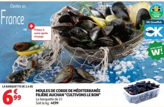 Moules de corde de Méditerranée Filière Auchan "Cultivons le Bon"
