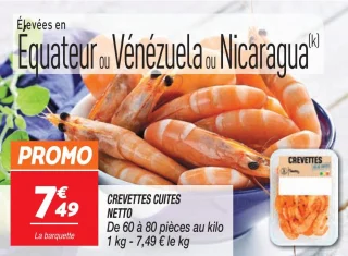 Crevettes cuites 