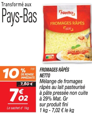 Fromages râpés 