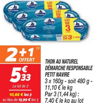 Thon au naturel démarche responsable