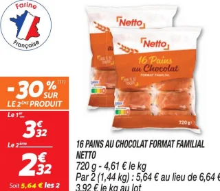 16 pains au chocolat format familial