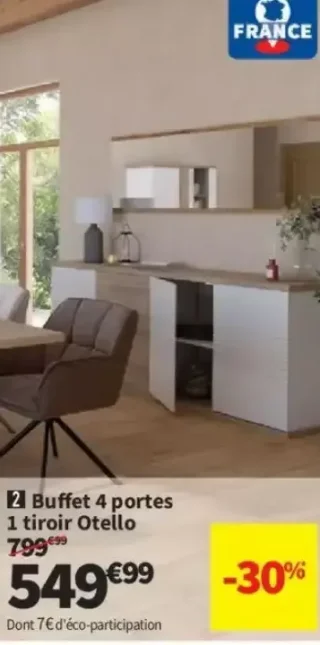 Buffet 4 portes 1 tiroir Otello