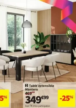 Table extensible Mantero