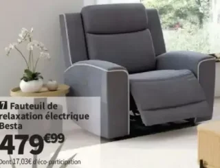 Fauteuil de relaxation électrique Besta
