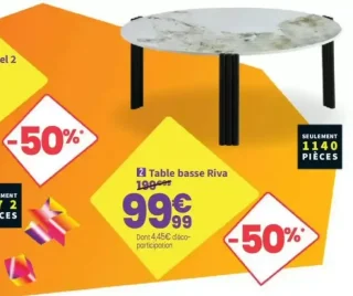Table basse Riva