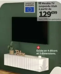 Meuble TV suspendu Utah