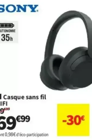 Casque sans fil HIFI Sony