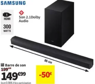 Barre de son Samsung HW-B460F/XE