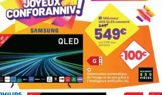 Téléviseur UHD QLED connecté Samsung TQ65Q7FAAUXXC