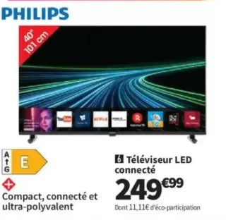 Téléviseur LED connecté Philips 40PFS6050/12