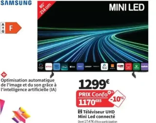 Téléviseur UHD Mini Led connecté SAMSUNG TU85M74HAUXXC