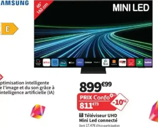 Téléviseur UHD Mini Led connecté SAMSUNG TQ65QN74H