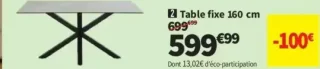 Table fixe 160 cm Heaven