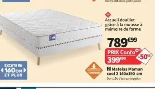 Matelas Merinos Maman cool 2 140x190 cm