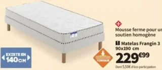Matelas Merinos Frangin 3 90x190 cm