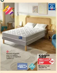 Matelas Futé 8heures 140x190 cm