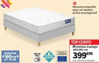 Matelas Espiègle 8heures 140x190 cm
