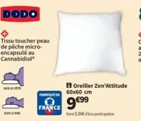 Oreiller Zen'Attitude 60x60 cm Dodo
