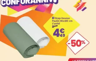 Drap-housse Paulin 90x190 cm