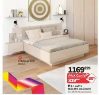 Lit coffre 160x200 cm Zenith
