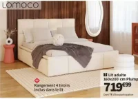 Lit adulte 160x200 cm Plump Lomoco