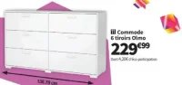 Commode 6 tiroirs Olmo