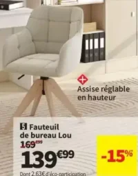 Fauteuil de bureau Lou