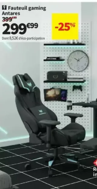 Fauteuil gaming bicolore Predator Antares