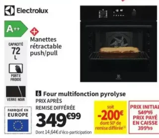 Four multifonction pyrolyse Electrolux COF6P66Z0