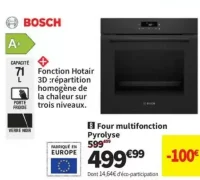 Four multifonction pyrolyse Bosch HBA571BB4