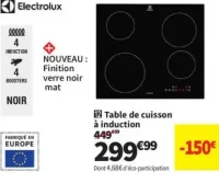 Table de cuisson à induction Electrolux