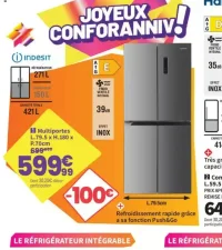 Réfrigérateur Multiportes Indesit INGF6421XP4E