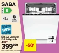 Lave vaisselle Full intégrable SABA DWFB14C42H26