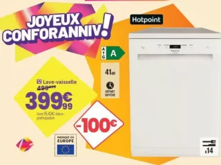 Lave-vaisselle Hotpoint HA3FA14BN7AOW