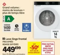 Lave-linge frontal Candy GD 414L9C-S