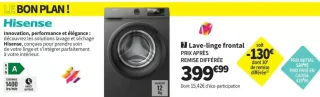 Lave-linge frontal Hisense WFQE1214EVJMT