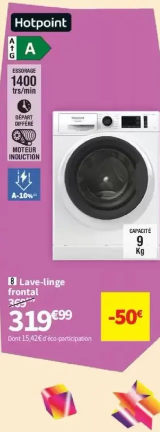 Hotpoint Lave-linge frontal 8