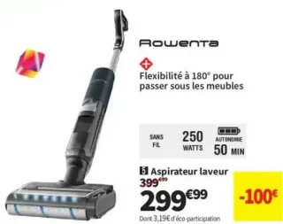 Aspirateur laveur Rowenta X-CLEAN 7 YY5706FE
