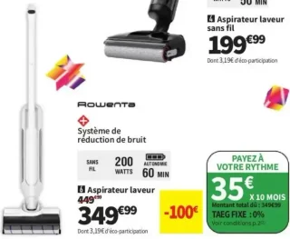 Aspirateur laveur Rowenta GZ7035W0