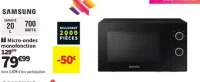 Micro-ondes monofonction Samsung MS20A3010AL