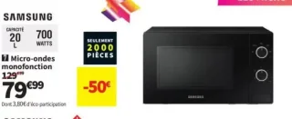 Micro-ondes monofonction Samsung MS20A3010AL